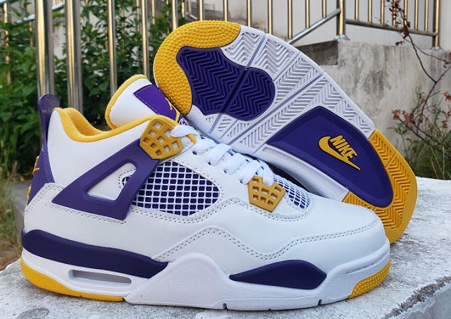 Air Jordan 4 Retro White Purple